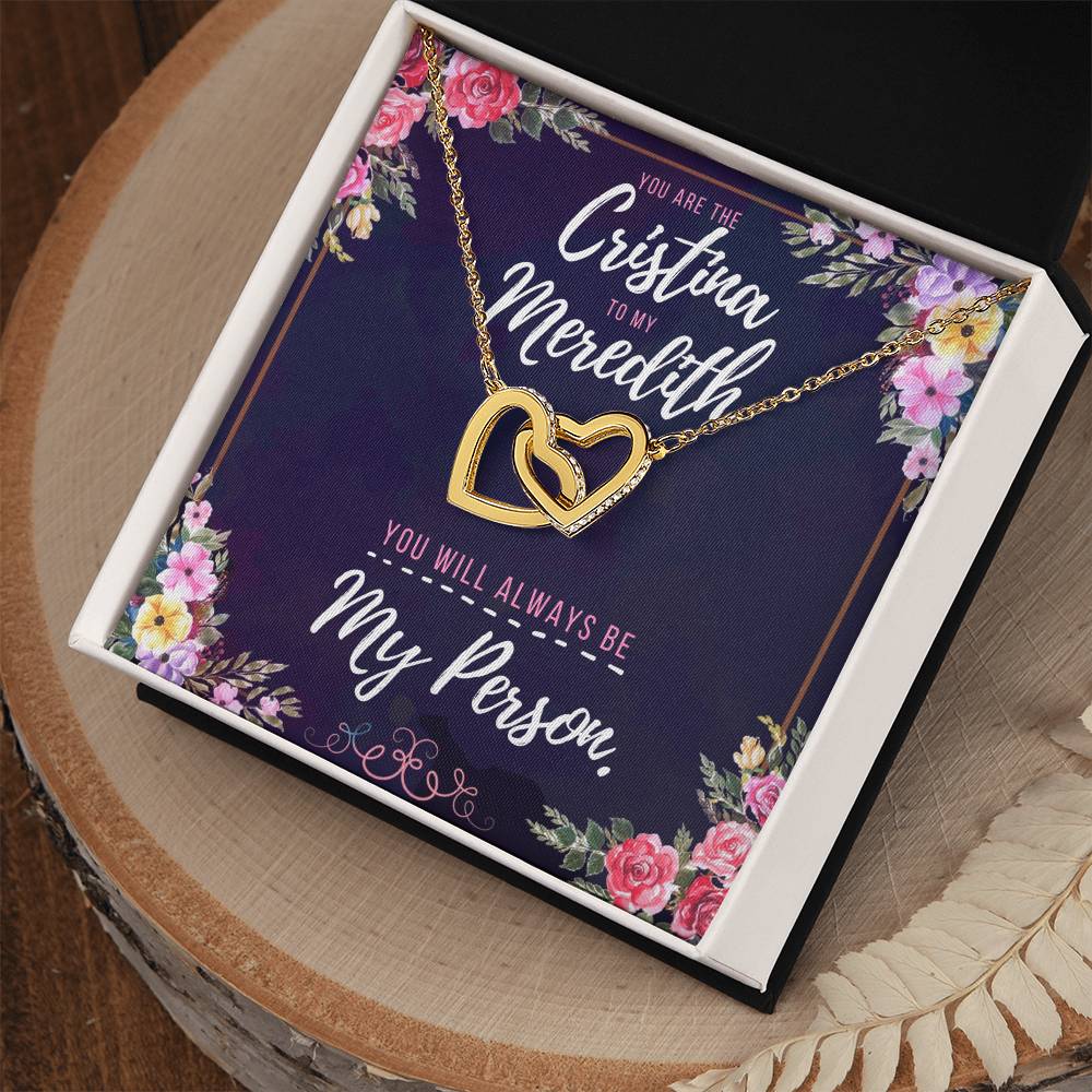 You Will Always Be My Person Necklace - Best Gift You Can Give Interlocking Hearts Necklace