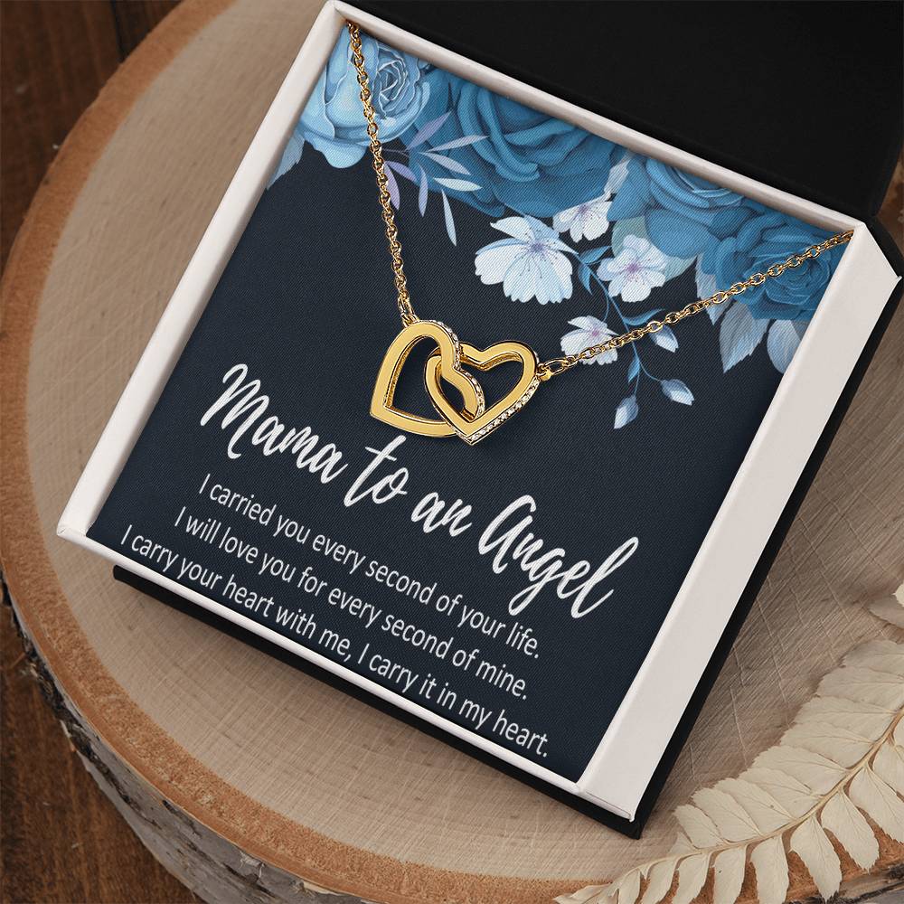 Miscarriage Necklace Gift For Moms Interlocking Hearts Necklace