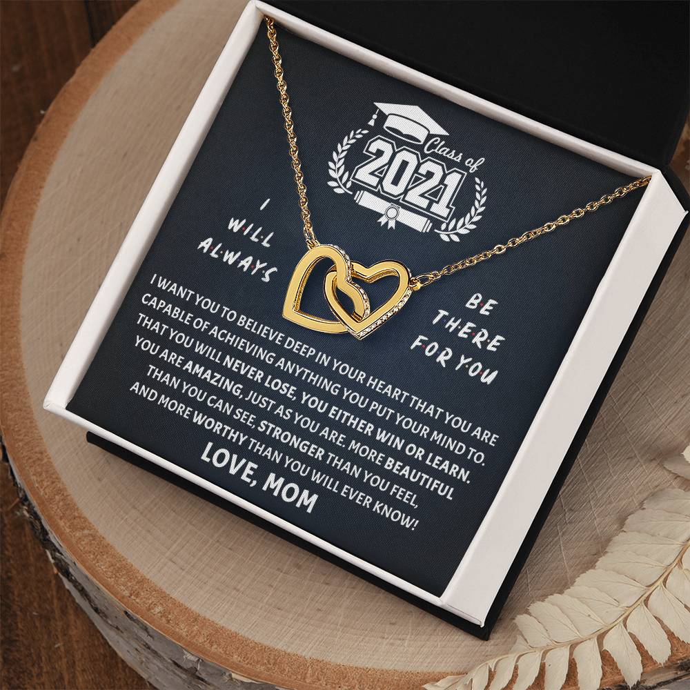 Believe In Deep Interlocking Hearts Necklace