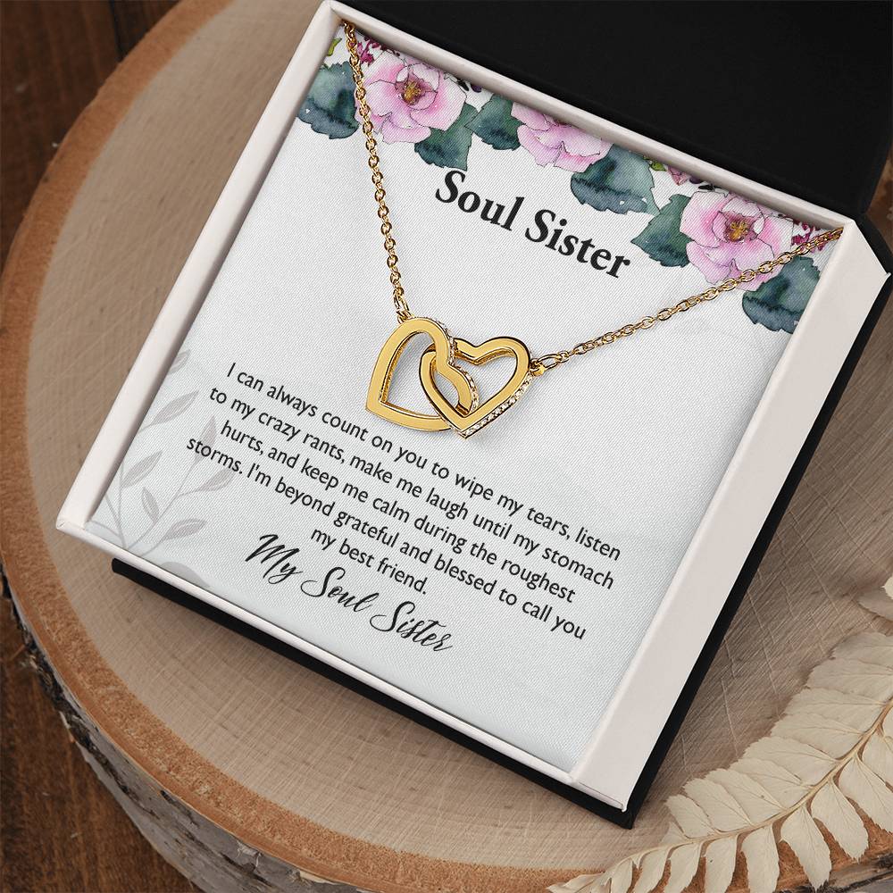 My Soul Sister Interlocking Hearts Necklace