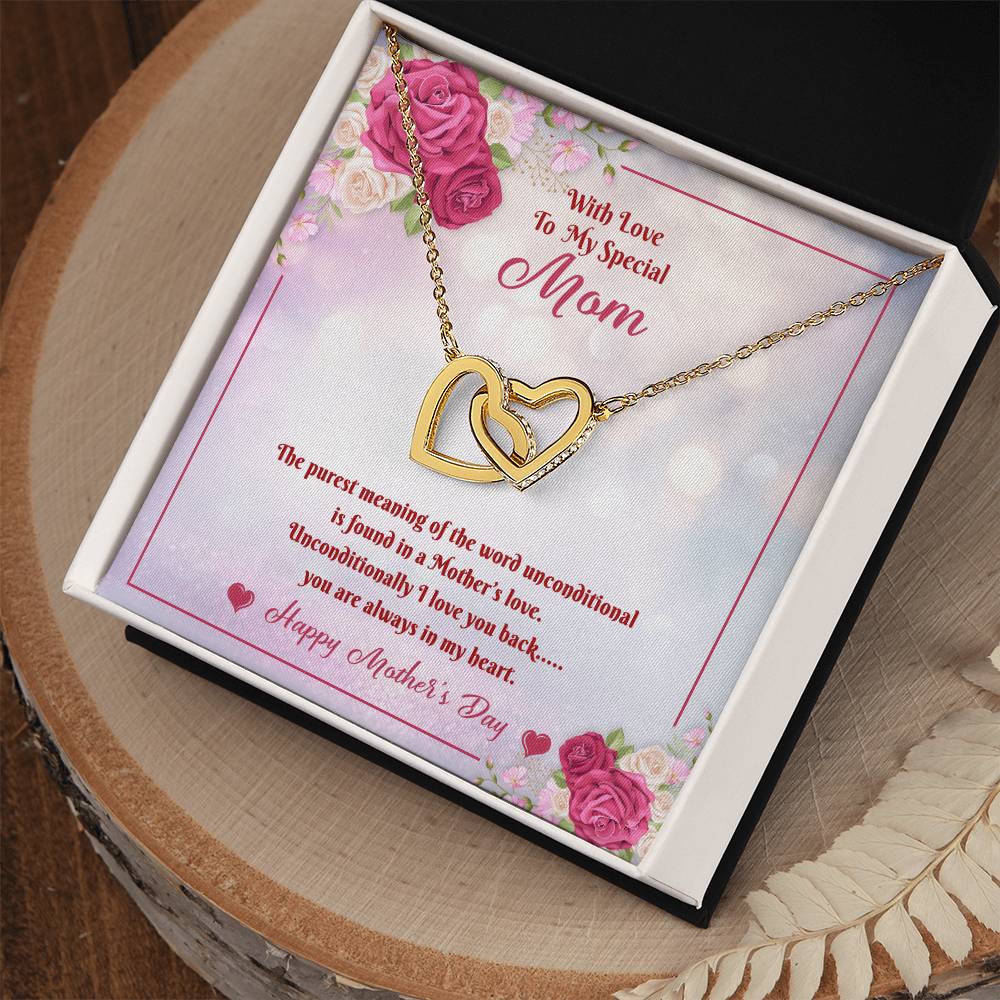 Mother'S Day Hearts Necklace Interlocking Hearts Necklace