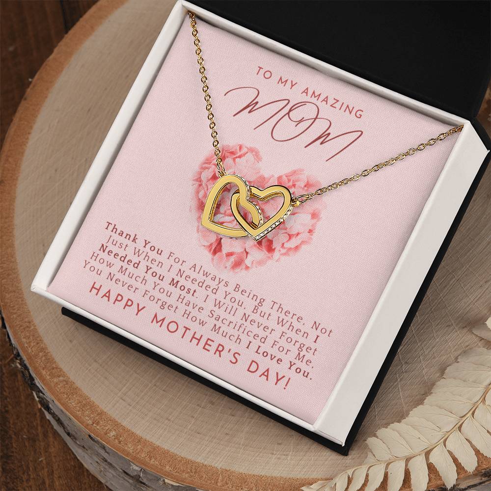 The Perfect Mother'S Day Gift. Interlocking Hearts Necklace