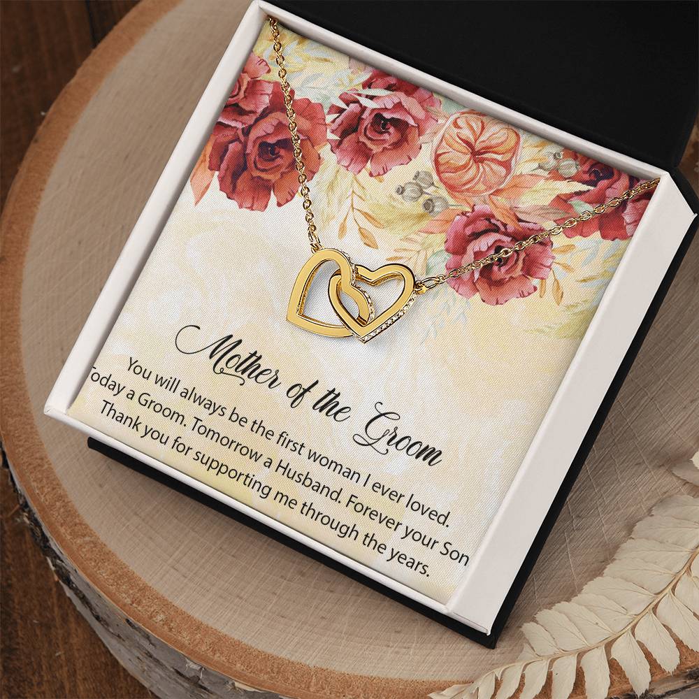Mother Of The Groom Necklace Mom Of The Groom Wedding Giftmother In Law Interlocking Hearts Necklace Giftpersonalized Mother Of The Groom