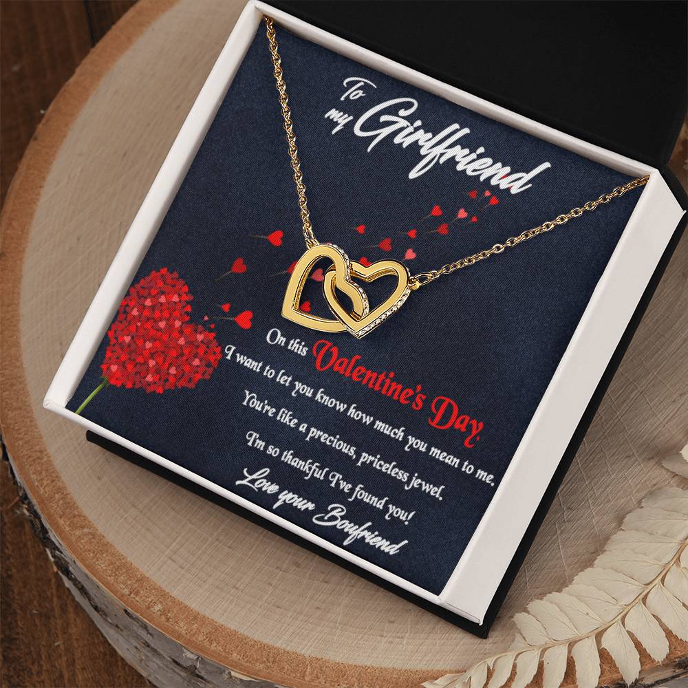 Best Valentine'S Day Gift For Her Interlocking Hearts Necklace