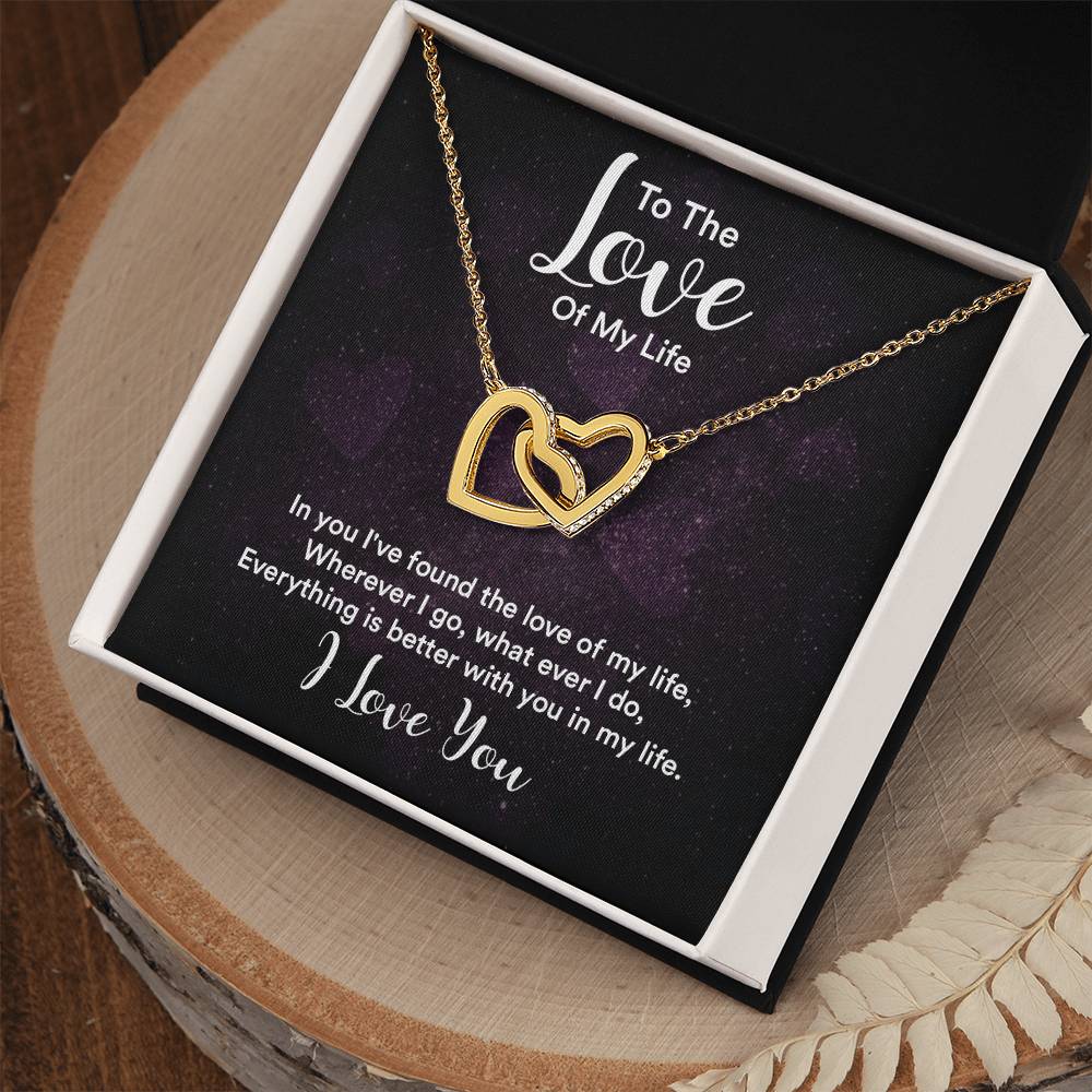 To My Beautiful Girlfriend Love Knot Necklace Anniversary Gift For Girlfriend Christmas Girlfriend Gift Gift For Girlfriend Interlocking Hearts Necklace