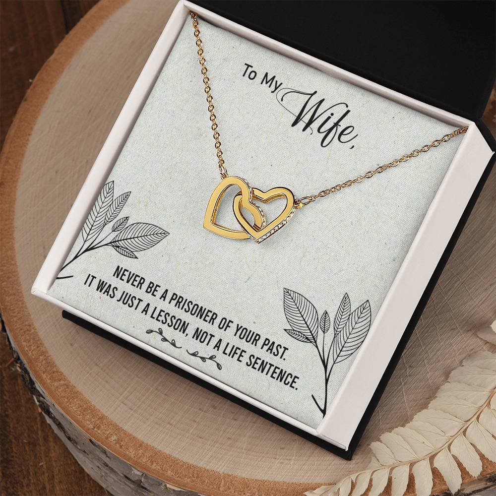 Gift For You My Wife. Interlocking Hearts Necklace