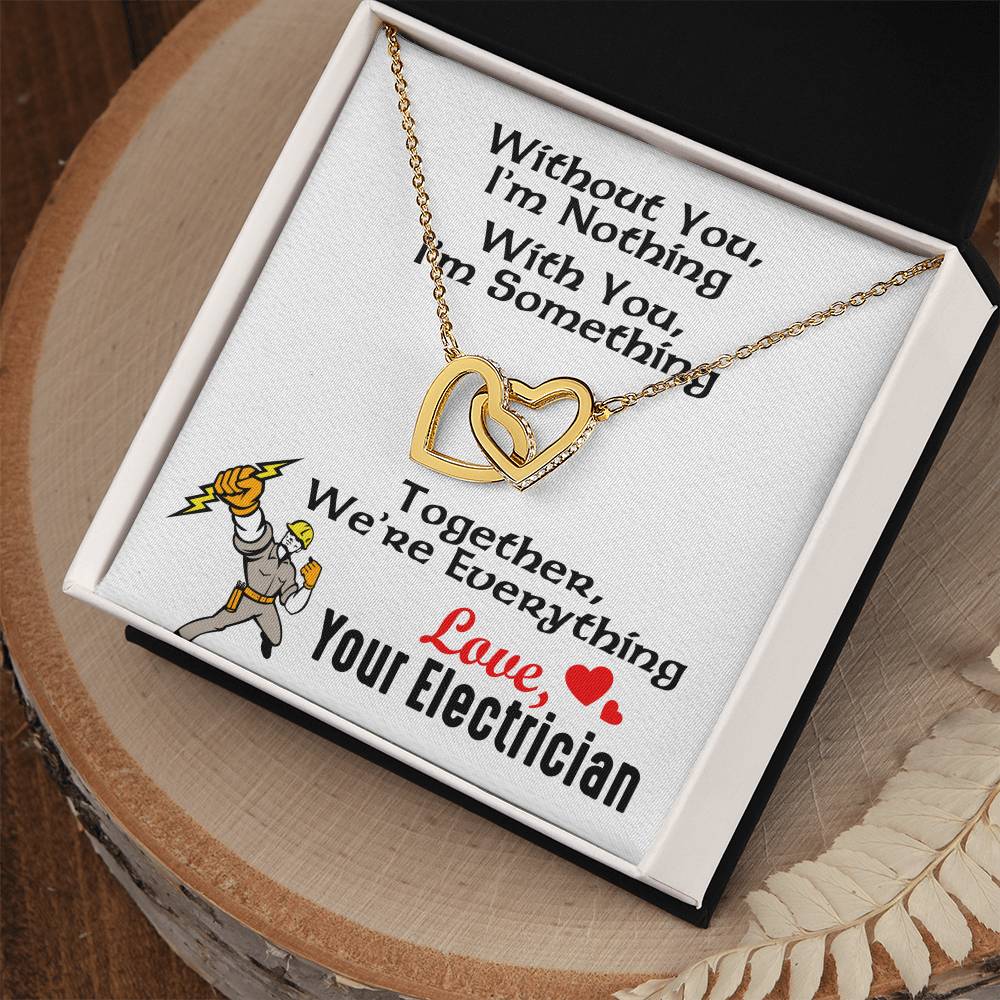 Electrician'S Girlfriend- Interlocking Heart Necklace Interlocking Hearts Necklace