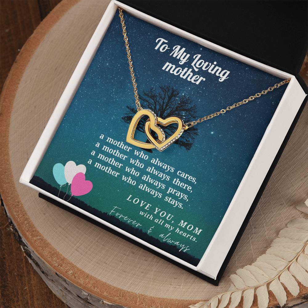 Best Gift For Loving Mother - Best Gift For Christmas Interlocking Hearts Necklace