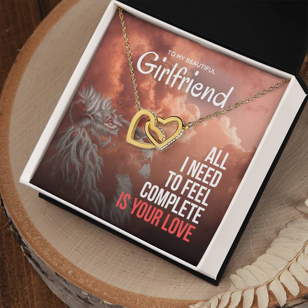 All I Need Is Your Love -Interlocking Hearts Necklace