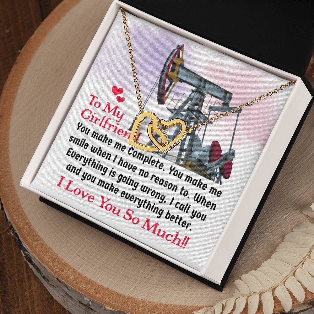Oilfield Man'S Girlfriend - Interlocking Heart Necklace Interlocking Hearts Necklace