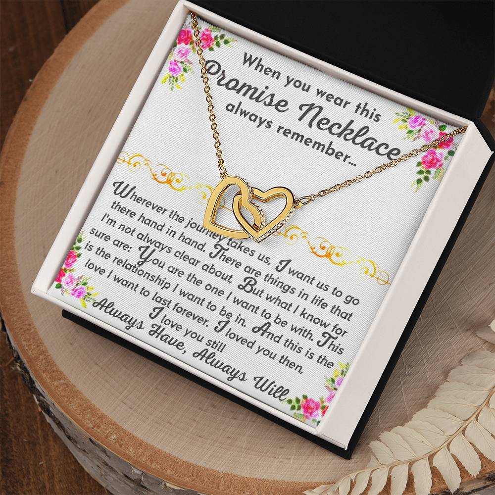 The Promise Necklace Interlocking Hearts Necklace