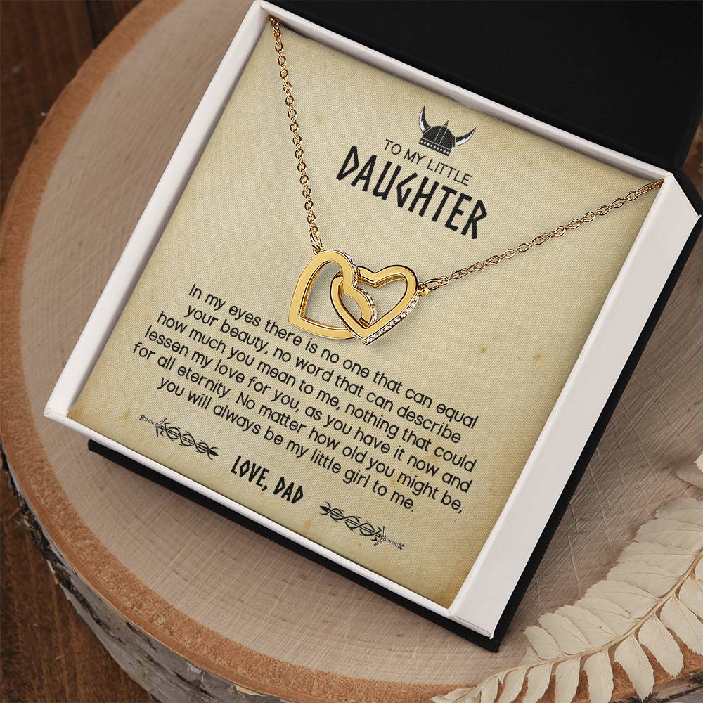 You Will Always Be My Little Viking - Interlocking Hearts Necklace