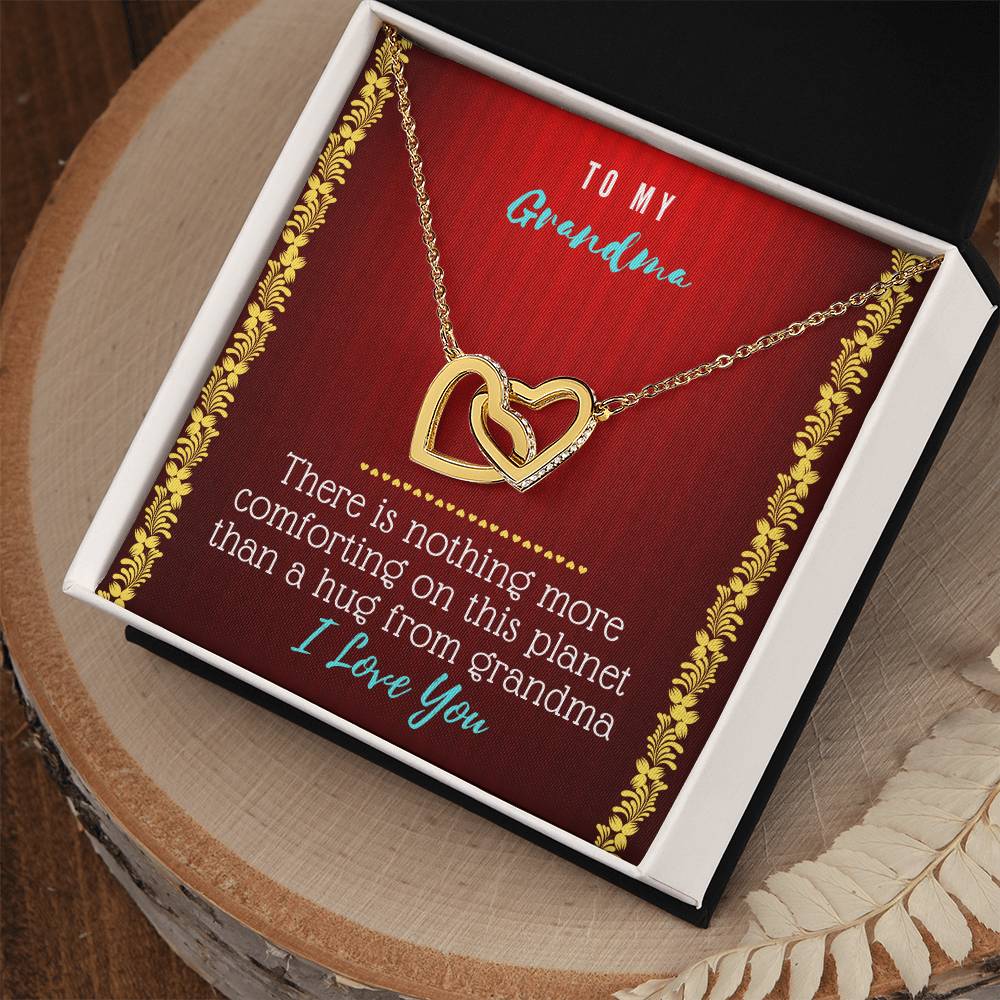 Grandma Heart Necklace Interlocking Hearts Necklace