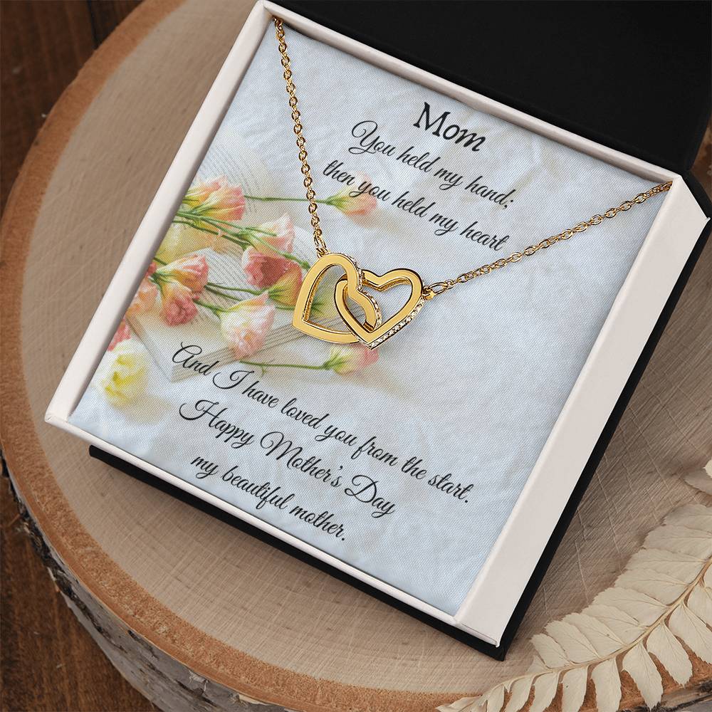 Gift For Mom On Mother’S Day - Interlocking Heart Necklace Interlocking Hearts Necklace