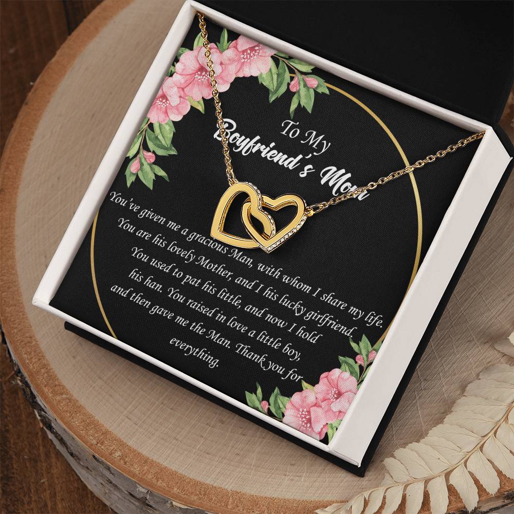 To Boyfriend'S Mom Interlocked Necklace Interlocking Hearts Necklace