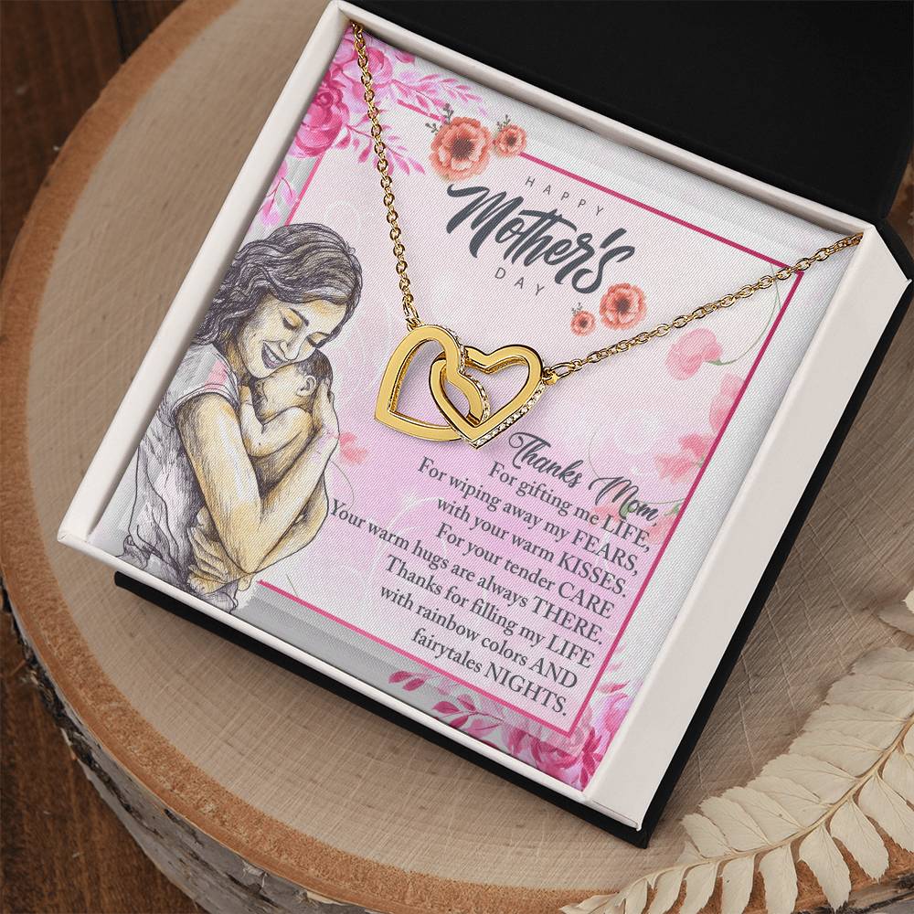 To My Great Mom - Happy Mother'S Day - Tmm12 Interlocking Hearts Necklace