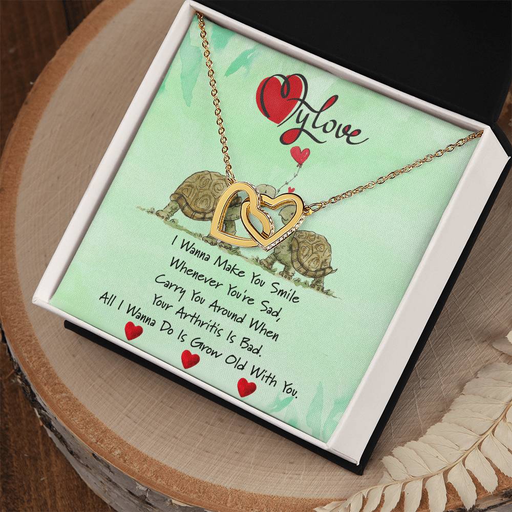 To My Love Gift For Her Valentines Gift Valentines Necklace Gift For Her I Love You Necklace Interlocking Hearts Necklace