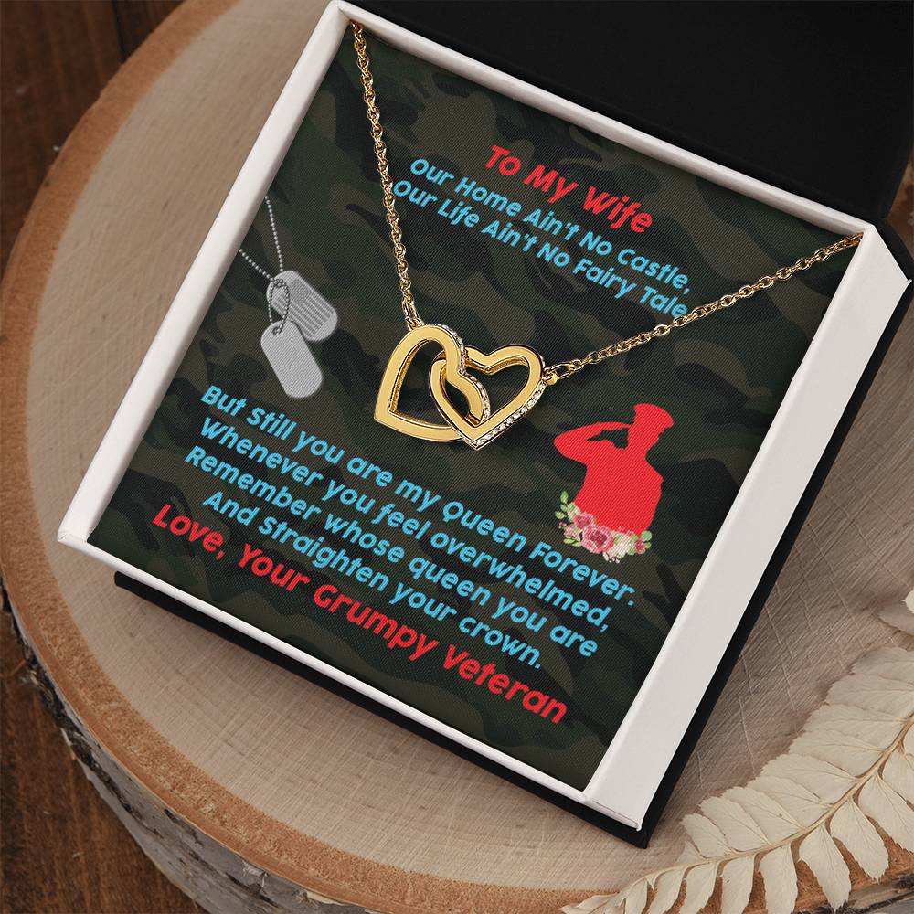 Veteran'S Wife - Interlocking Heart Necklace Interlocking Hearts Necklace