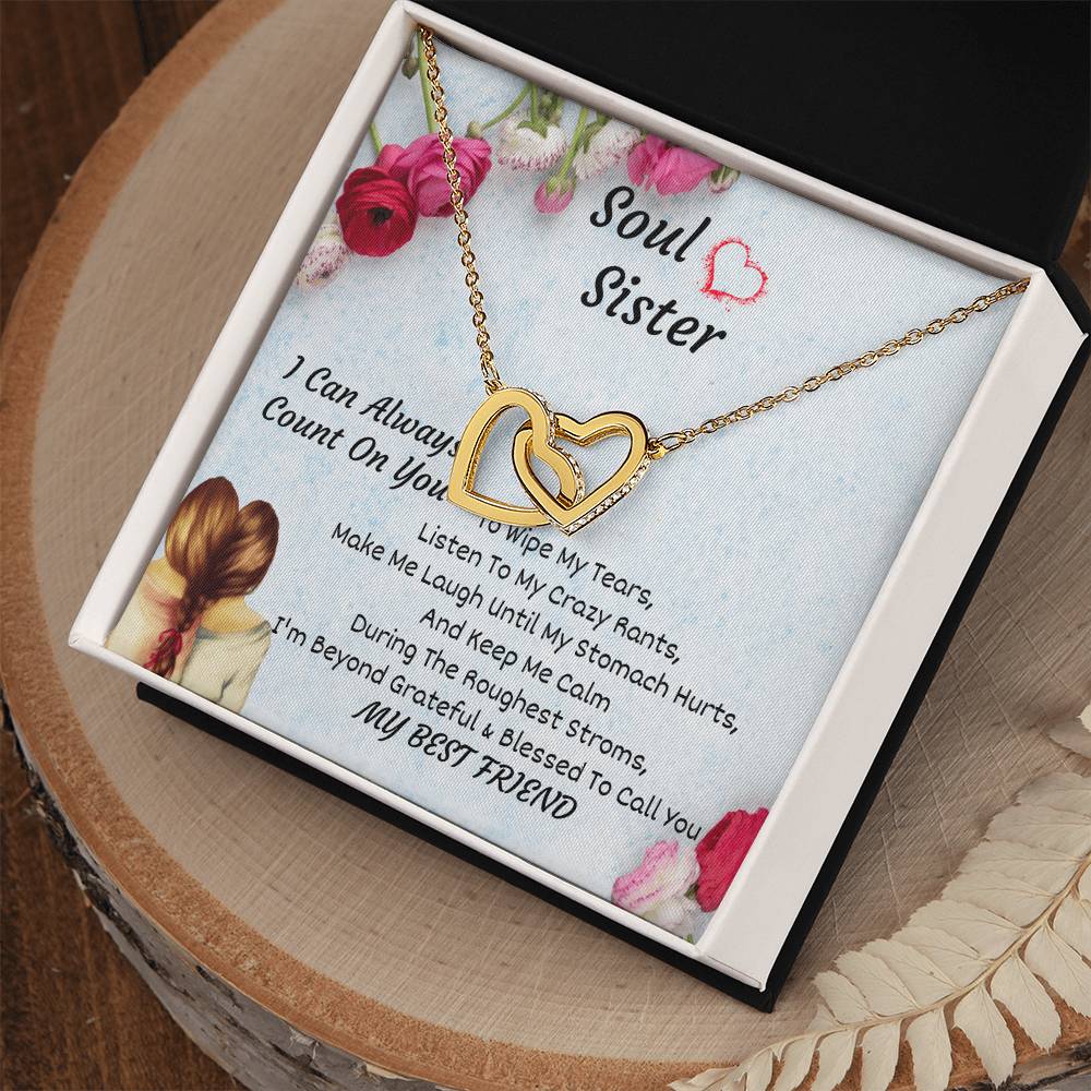 Soul Sister Interlocking Heart Necklace Interlocking Hearts Necklace