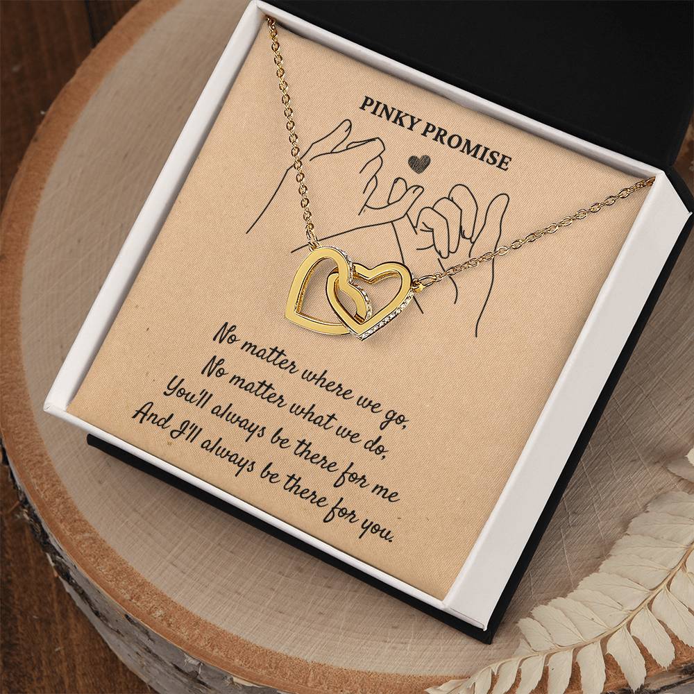 Pinky Promise - Interlocking Hearts Necklace