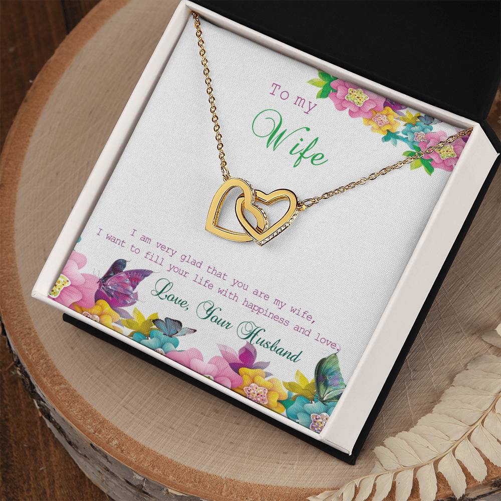 Gift For Wife Interlocking Hearts Necklace