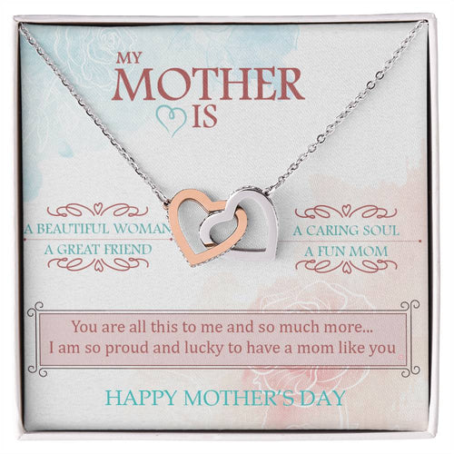 You Are The World To Me And More - Interlocked Hearts Interlocking Hearts Necklace