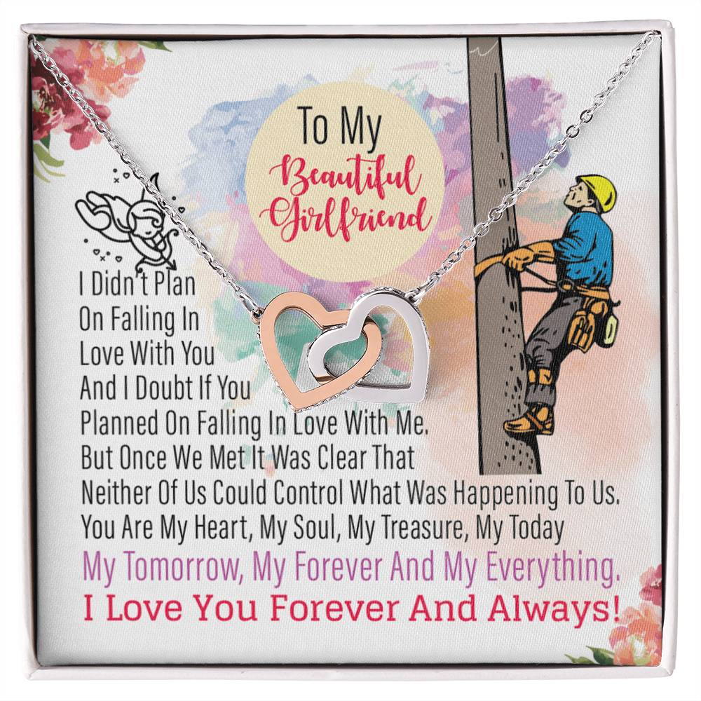 Lineman'S Girlfriend - Interlocking Heart Necklace Interlocking Hearts Necklace