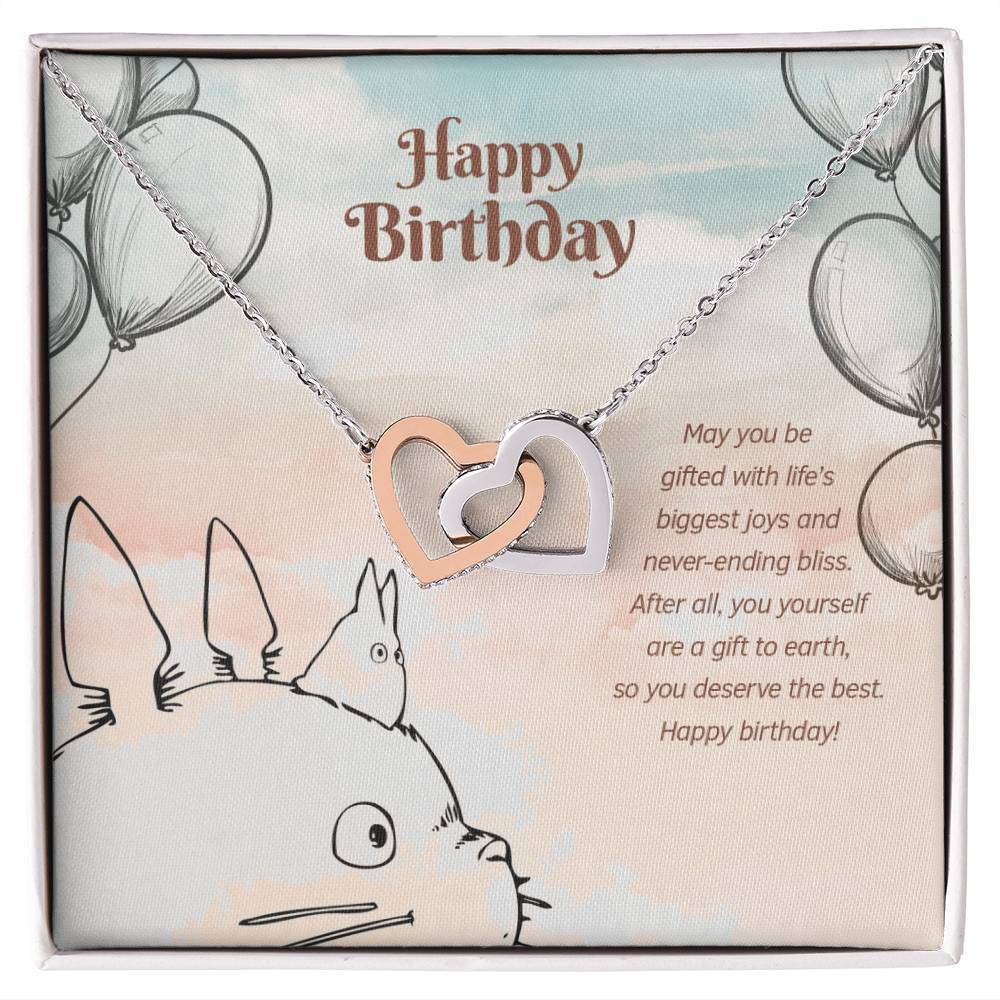 Biggest Joy And Never-Ending Bliss - Interlocking Hearts Necklace