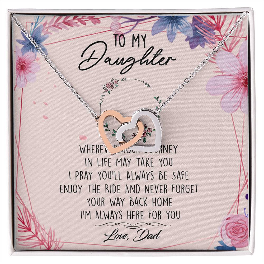 TO02AF~1 Interlocking Hearts Necklace