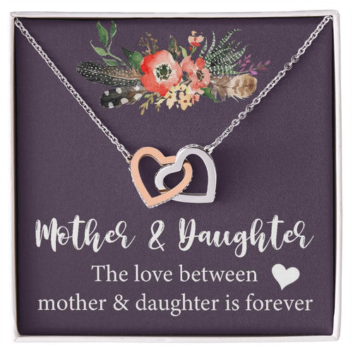 Mother Daughter Gift Necklace Mother'S Day Gift Mother'S Day Necklace Gifts For Mom Interlocking Hearts Necklace