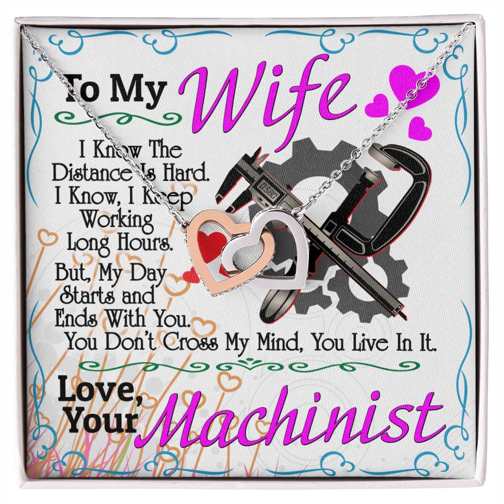 Machinist'S Wife - Interlocking Heart Necklace Interlocking Hearts Necklace