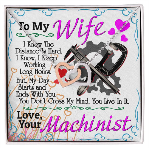 Machinist'S Wife - Interlocking Heart Necklace Interlocking Hearts Necklace