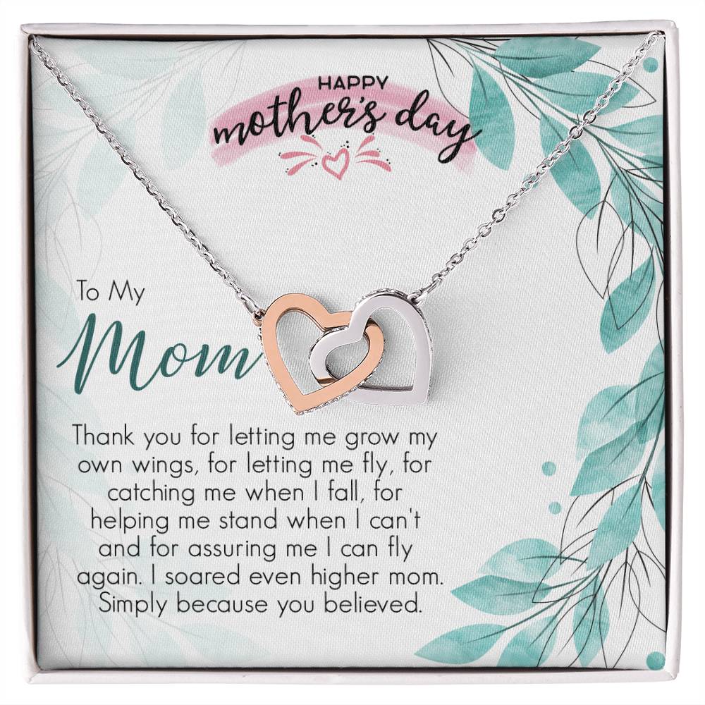 Mother'S Day Gift Necklace For Mom Mother'S Day Necklace Best Gift For Mom Mother'S Day Necklace Interlocking Hearts Necklace