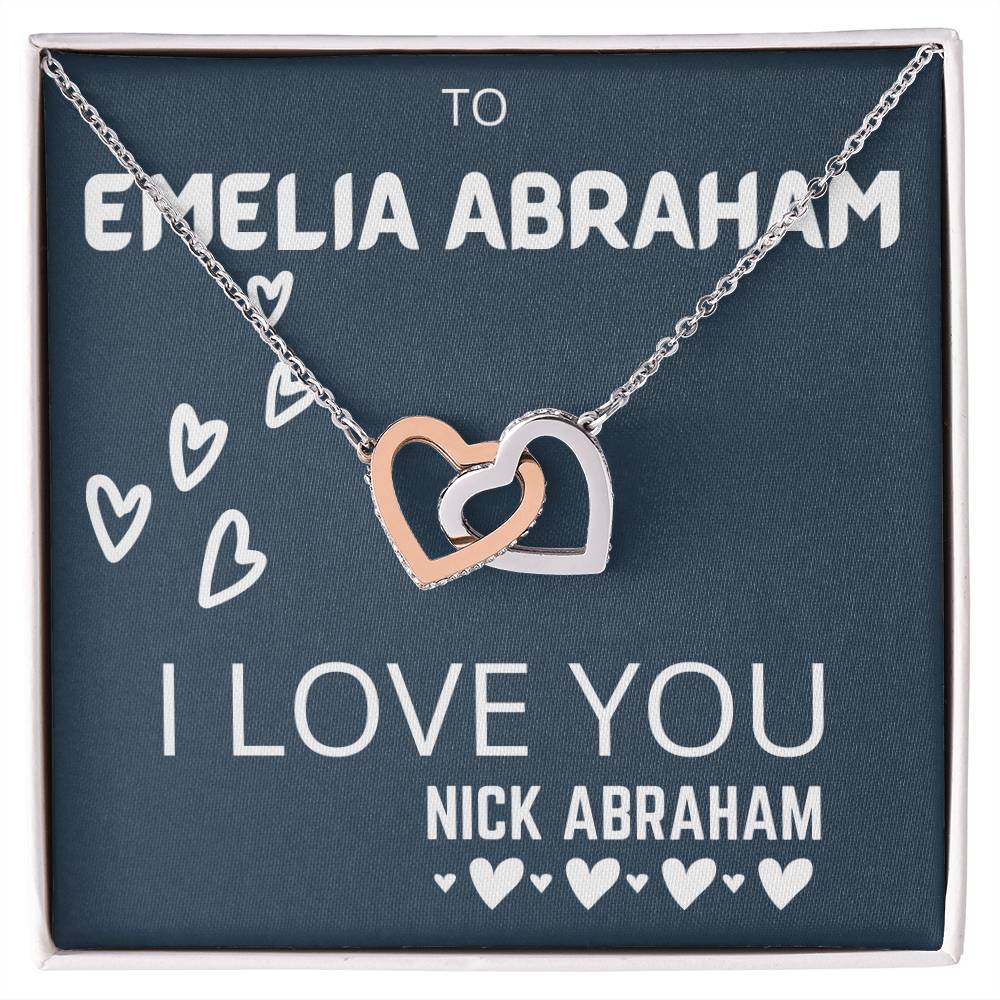 Interlocked Necklace Interlocking Hearts Necklace