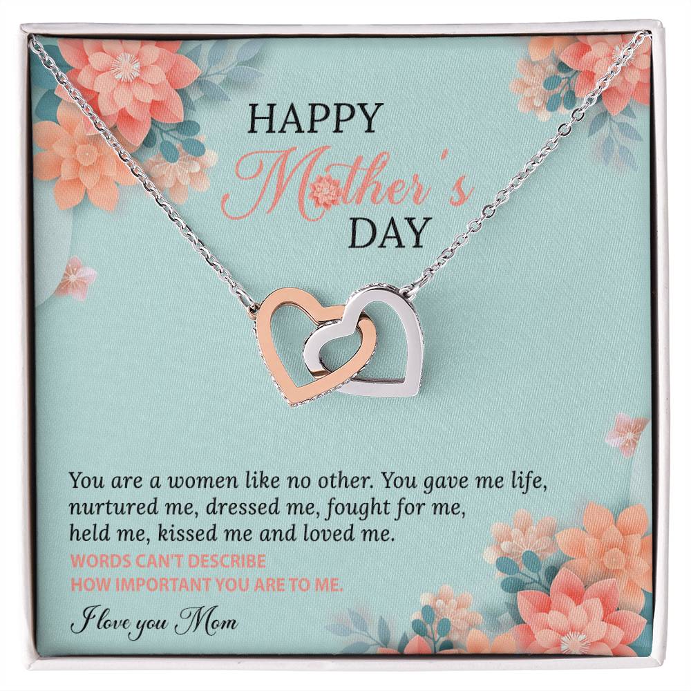 A Women Like No Other Interlocking Hearts Necklace