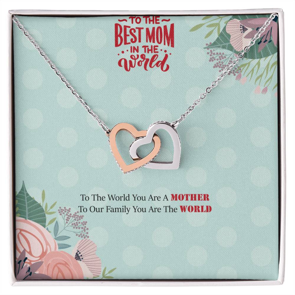 Mothers Day Gift For Mom Mothers Day Gift From Son Mothers Day Gift From Daughter Mothers Day Necklace Interlocking Hearts Necklace