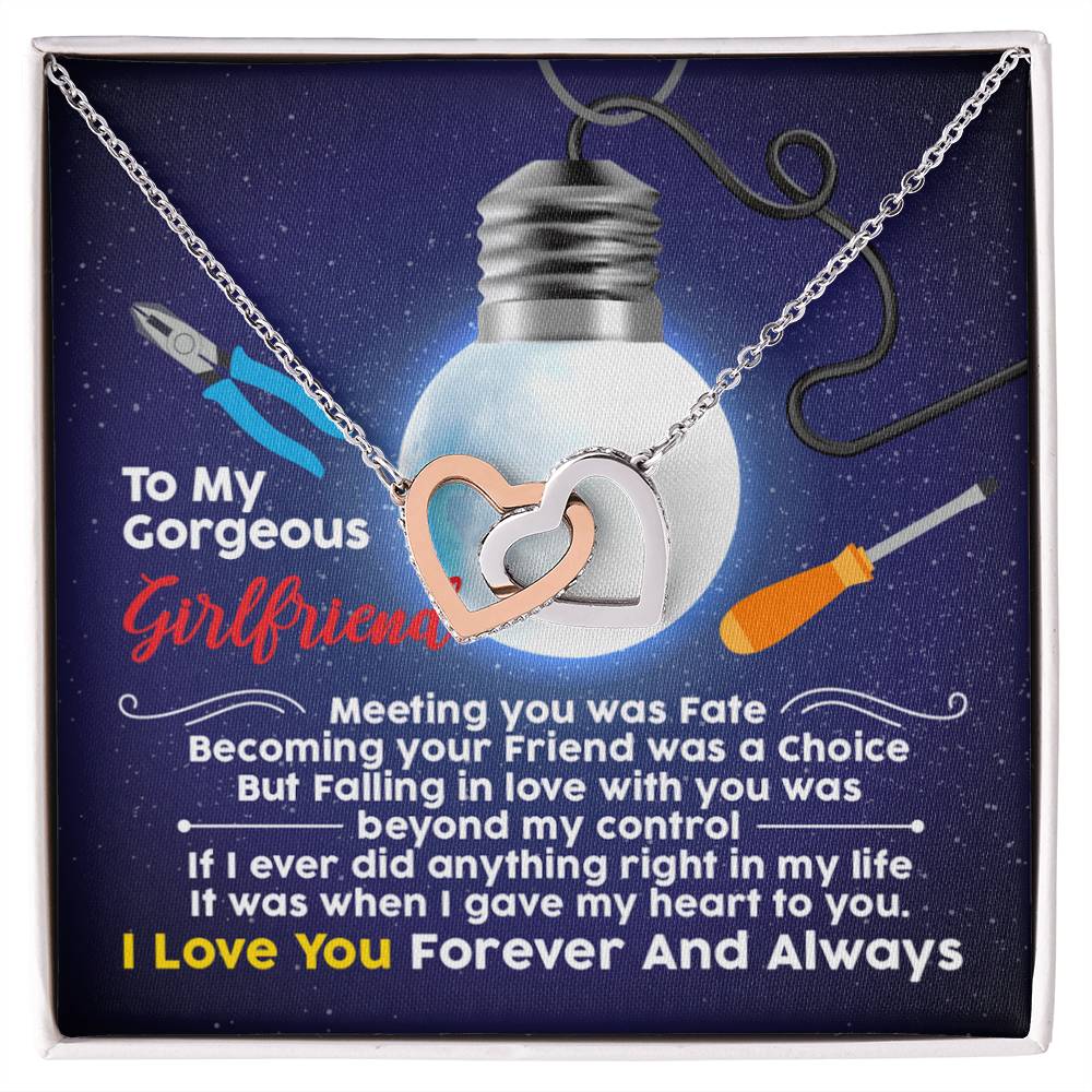 Electrician'S Girlfriend - Interlocking Heart Necklace Interlocking Hearts Necklace