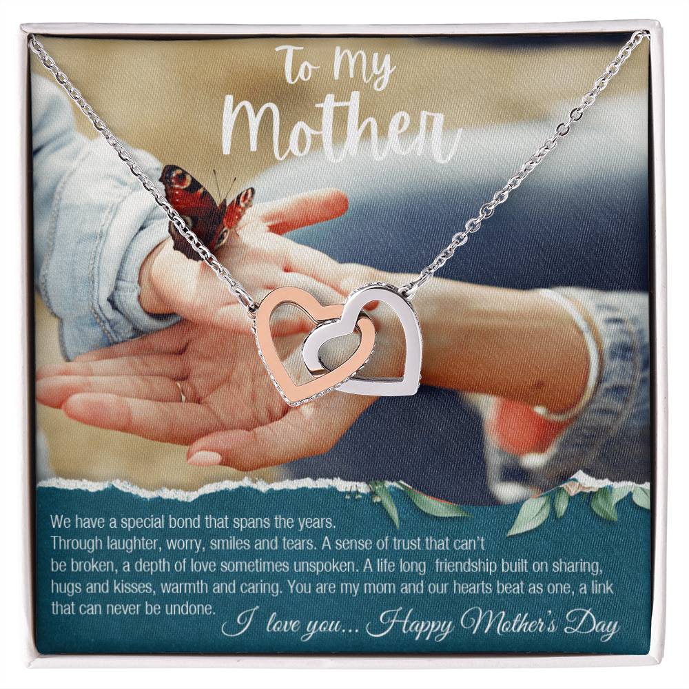 To My Mother Interlocking Hearts Interlocking Hearts Necklace