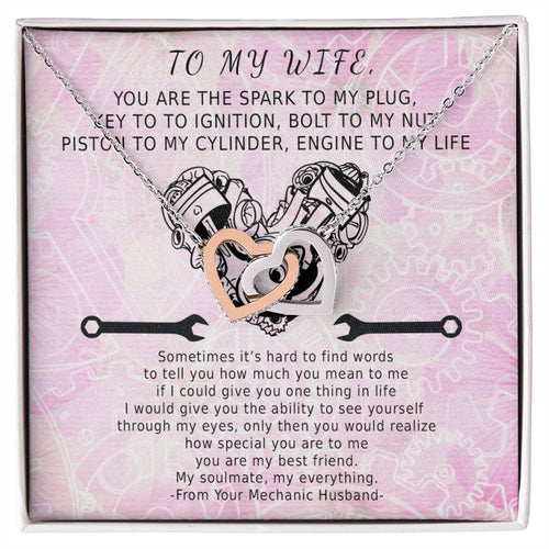 Key To Ignition Hearts Interlocking Hearts Necklace
