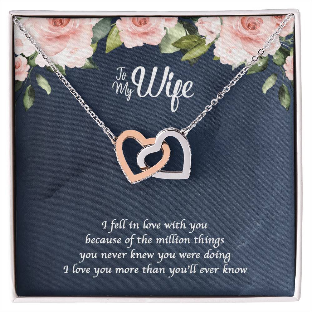 A Million Things Interlocking Heart Necklace Interlocking Hearts Necklace