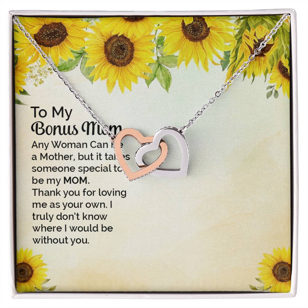Necklace Gift For Mom To My Mom Necklace Gift Love Knot Necklace For Mom Custom Mom Birthday Necklace Gift My Mom Jewelry Massage Box Interlocking Hearts Necklace