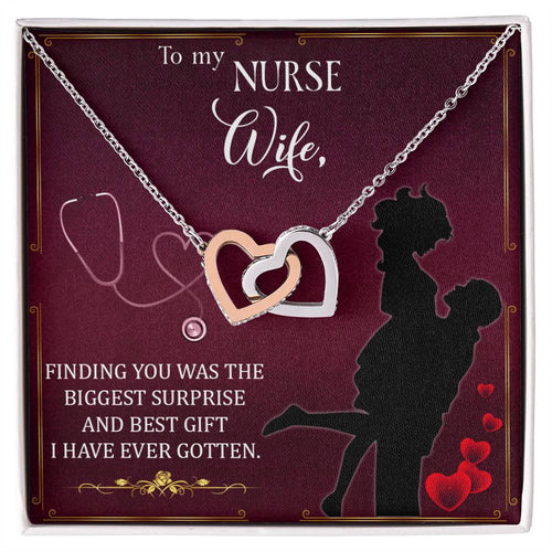 Interlocking Hearts Necklace Nurse Graduation Gift Nurse Gift Nurse Necklace Future Nurse Gift Gift For Nurse