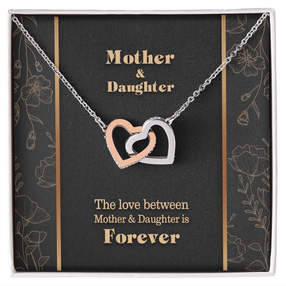 Mothers Day Interlocking Hearts Necklace Luxury