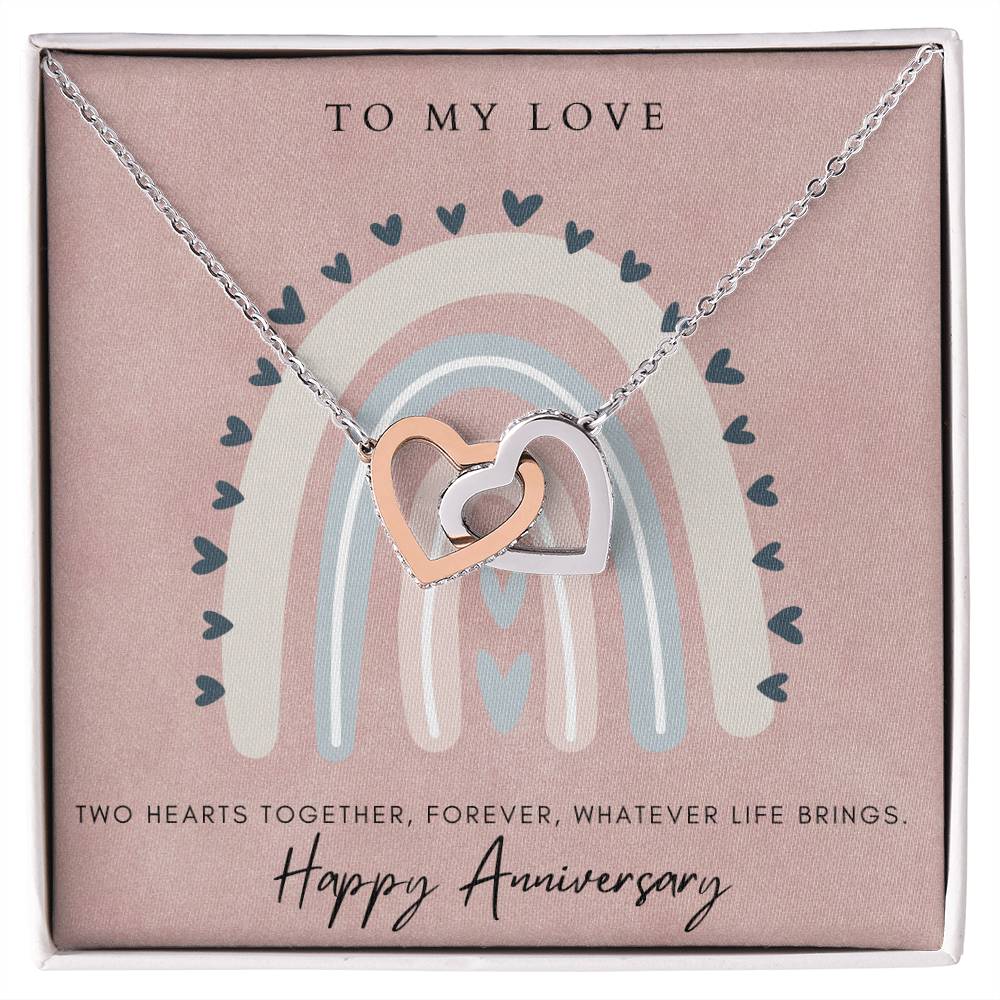 To My Love Interlocked Hearts Interlocking Hearts Necklace