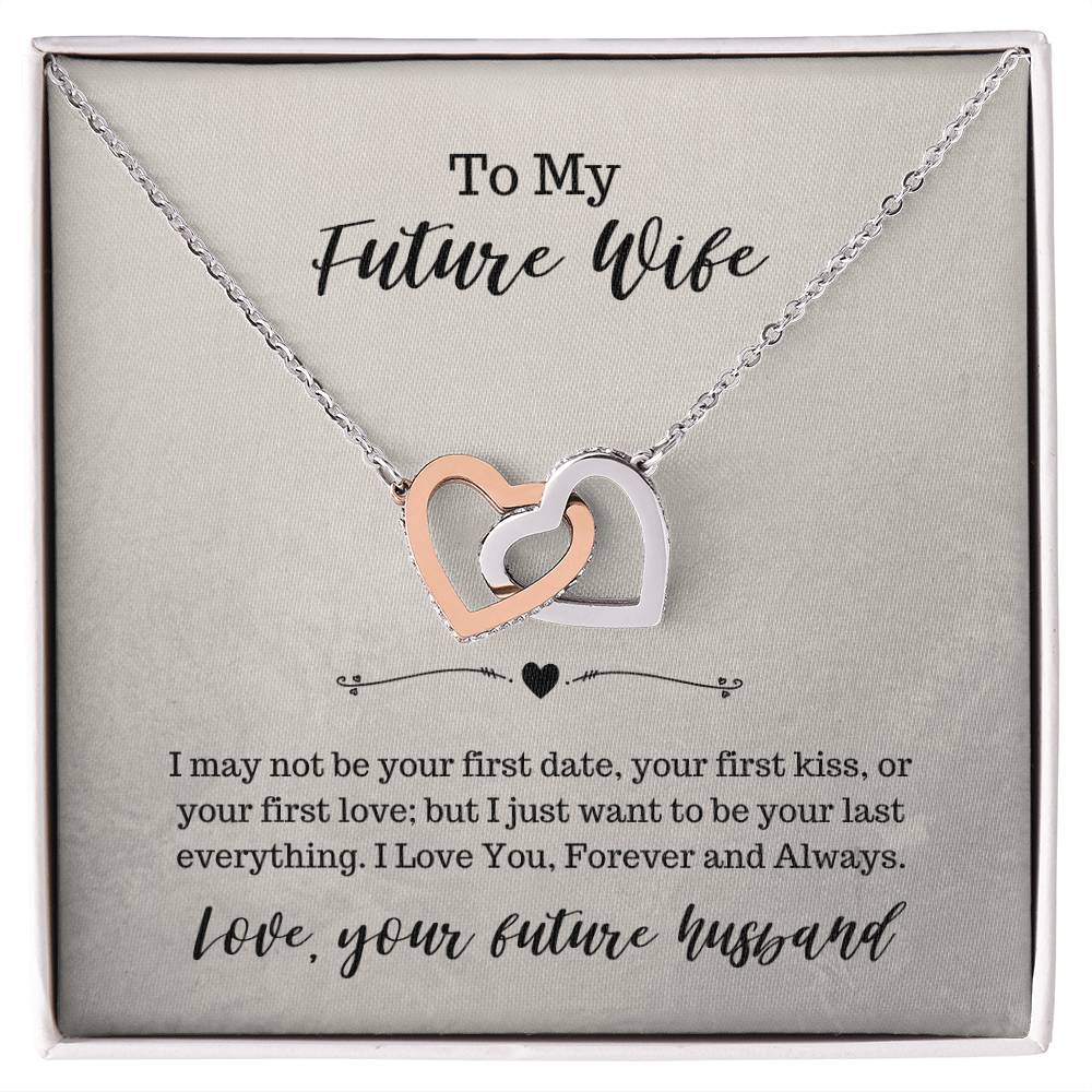 To My Future Wife Necklace Interlocking Hearts Necklace