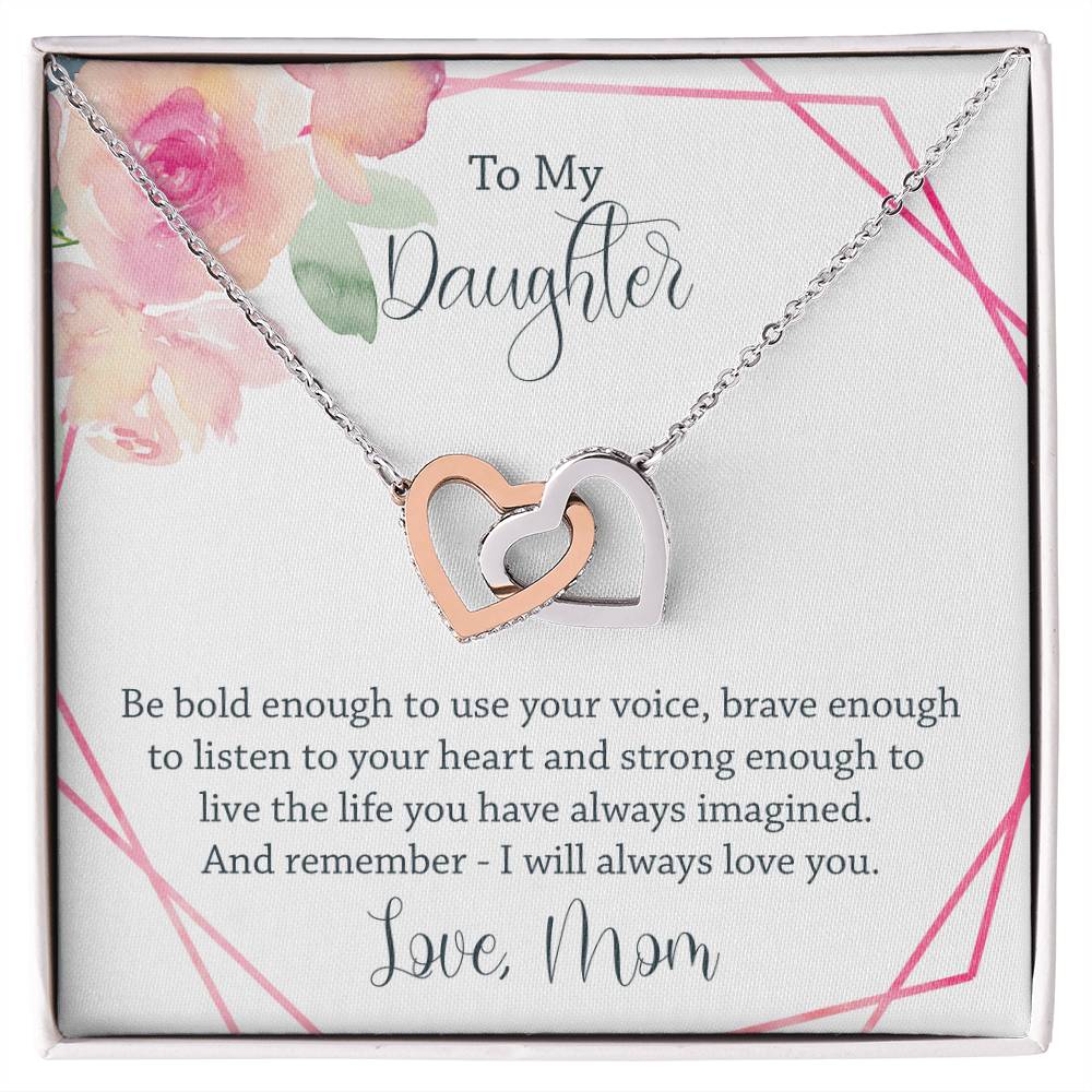 Interlocking Heart Necklace - Be Bold Enough Interlocking Hearts Necklace