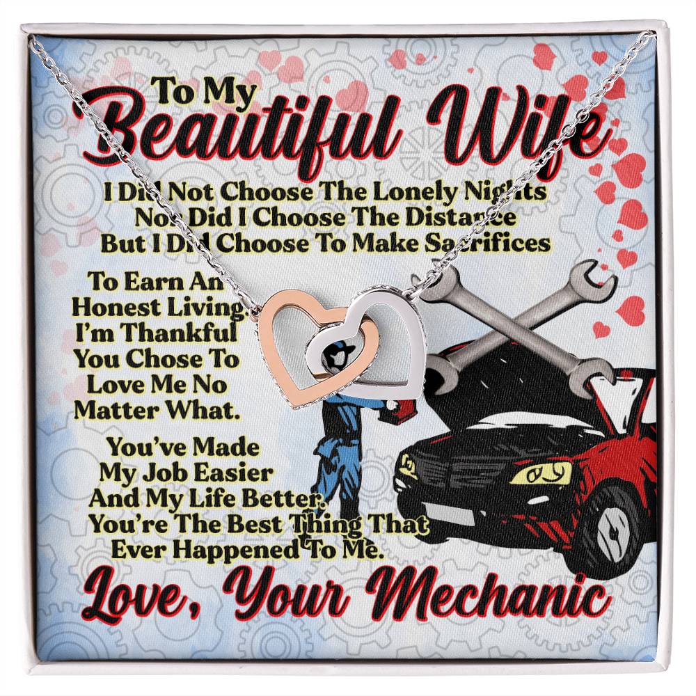 Mechanic'S Wife - Interlocking Heart Necklace Interlocking Hearts Necklace