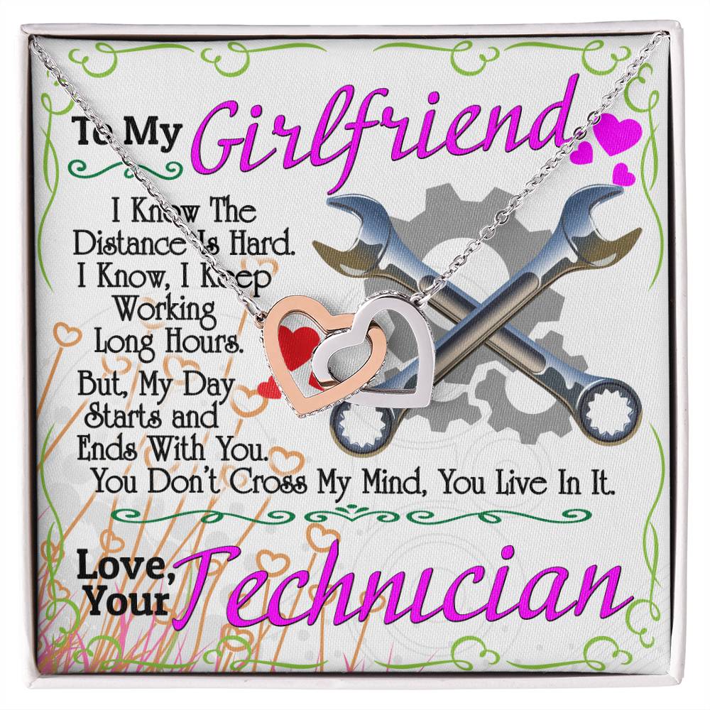 Technician'S Girlfriend - Interlocking Heart Necklace Interlocking Hearts Necklace