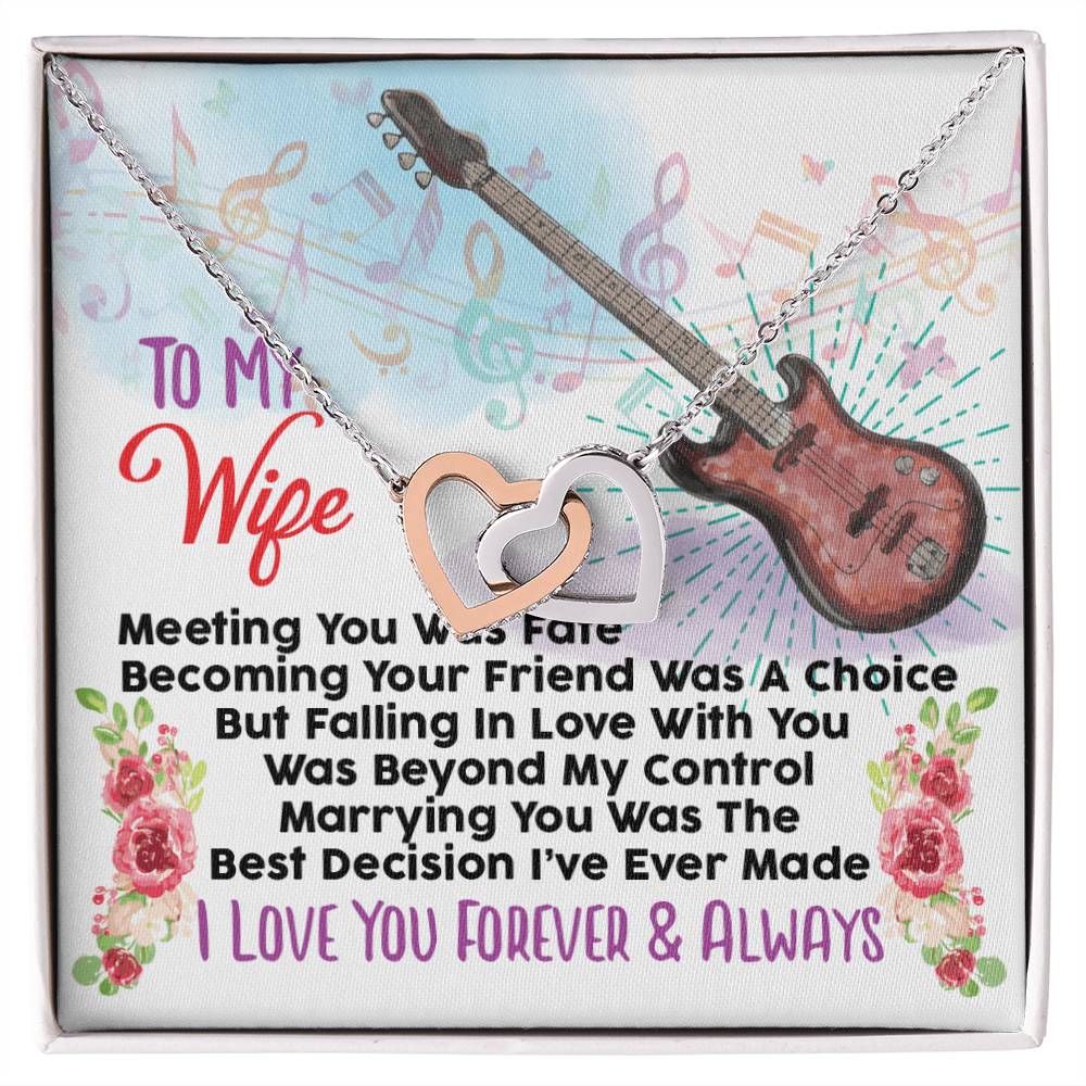 Bass Player'S Wife - Interlocking Heart Necklace Interlocking Hearts Necklace