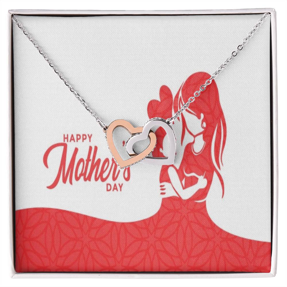 To My Mom Interlocking Hearts Necklace